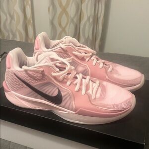 Nike Women's Pink and Black Sneakers